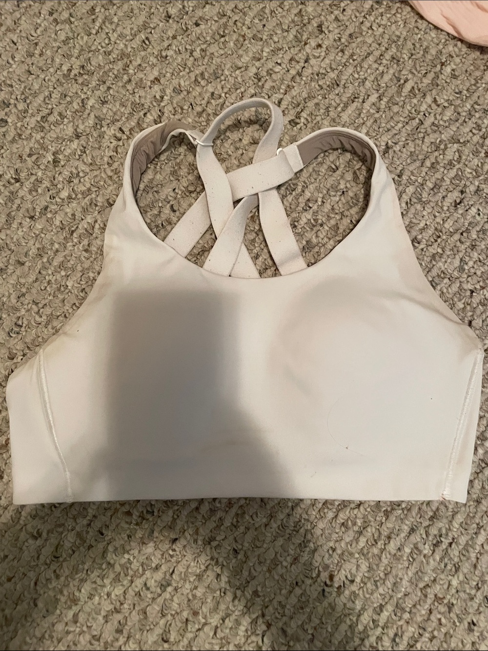 lululemon athletica Light Cream Crossback Sports Bra